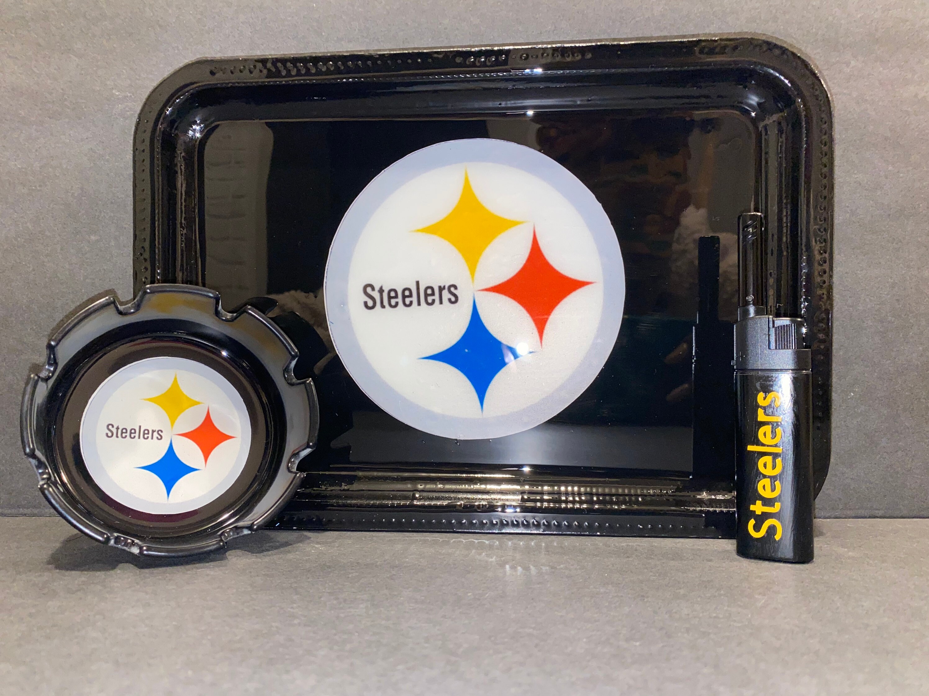 Rolling Tray Steelers Rolling Tray Customizable Tray Etsy