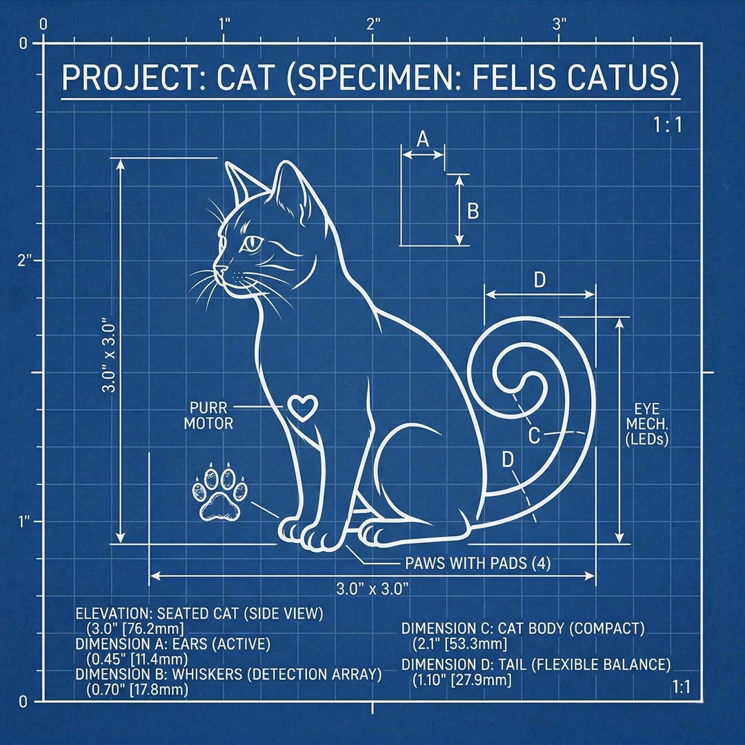Cat Blueprint Schematic - 