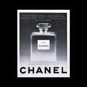 1950s Chanel No. 5 Perfume Magazine Ad, Beauty Advertising