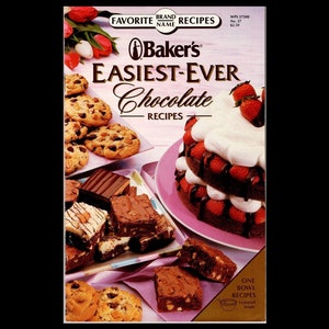 1991 Baker&#39;s Easiest Ever Chocolate Recipes Cookbook Booklet/Pamphlet