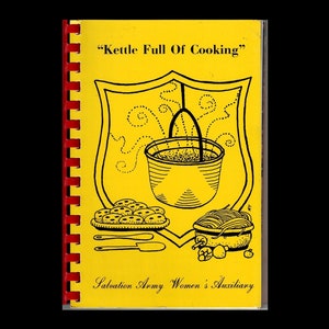 Kettle Full of Cooking Cookbook Salvation Army Women&#39;s Auxiliary Fredericksburg Virginia