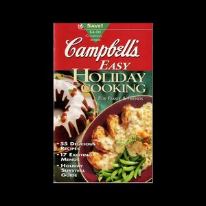 Campbell&#39;s Easy Holiday Cooking Cookbook Booklet/Pamphlet For Family & Friends