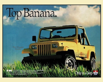 1985 Jeep Wrangler Magazine Ad • Original 8x11 Print Ad