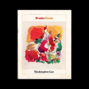 1970 Festive Foods Cookbook Booklet/Pamphlet By Washington Gas Light Company