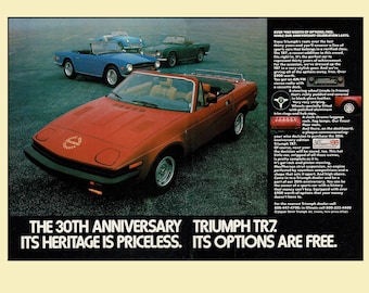 1980 Triumph TR7 Magazine Ad • Original 11x16 Print Advertisement