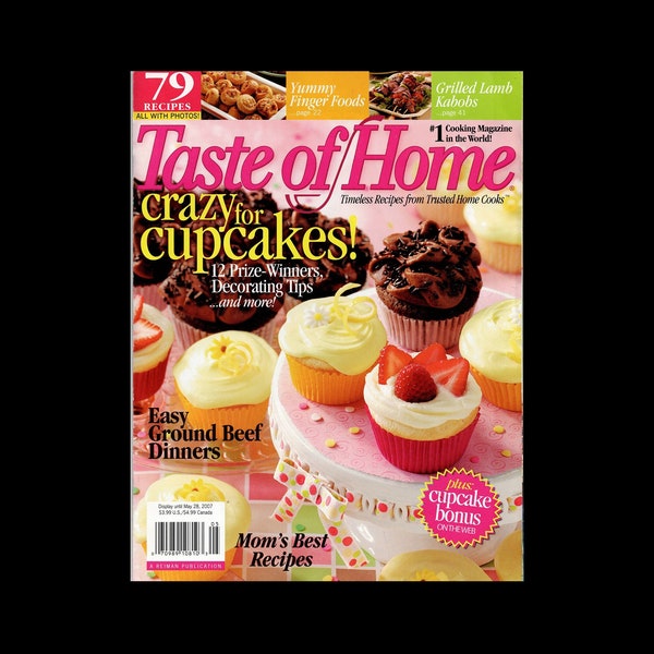 Taste if Homes Crazy For Cupcakes Magazine Cookbook