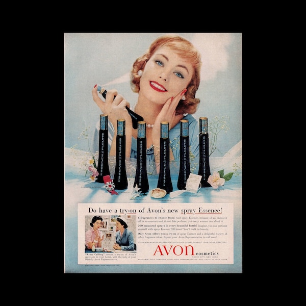 1960s Avon Cosmetics Beauty Magazine Ad