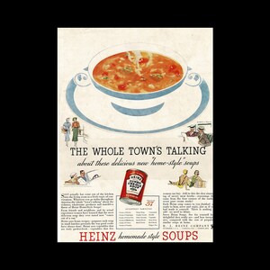 1934 Heinz Gumbo Creole Soup Magazine Ad