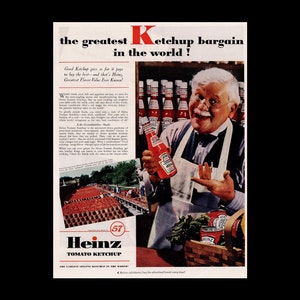 1937 Heinz Ketchup &quot;Heinz Ketchup-Making Day&quot; Magazine Ad