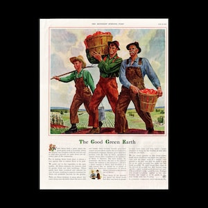 1939 Heinz Tomato Ketchup &quot;Good Green Earth&quot; Magazine Ad