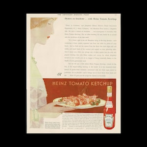 1930 Heinz 57 Oven Baked Beans Magazine Ad