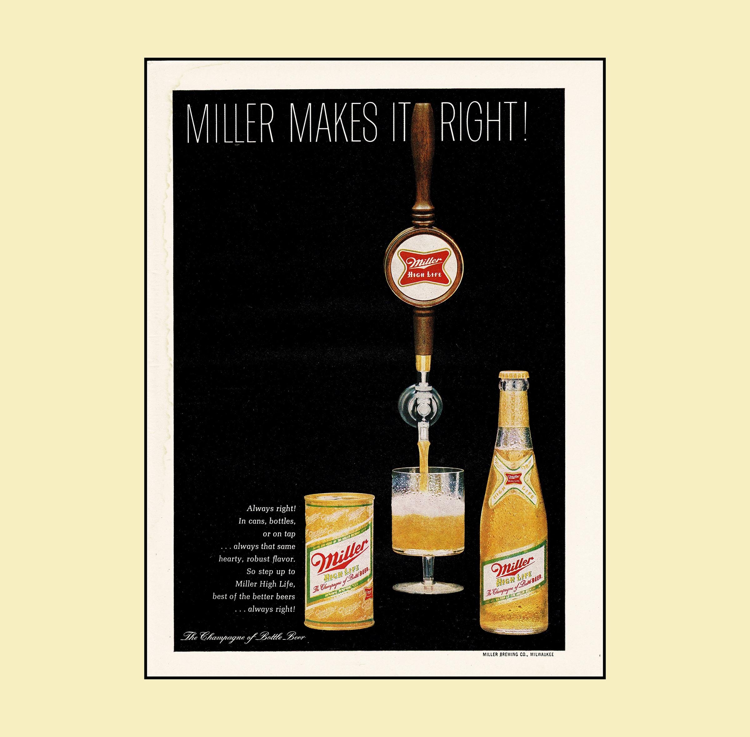 Miller Brewing Sign - Etsy