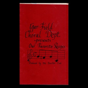 Gar-Field Choral Dept Presents Our Favorite Recipes By The Booster Club Woodbridge, Virginia