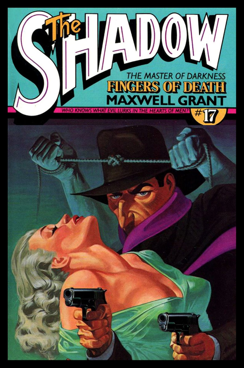 Pulp Shadow Police The Shadow Pulp Magazine Cover Poster – Retro Detective Art Print ...