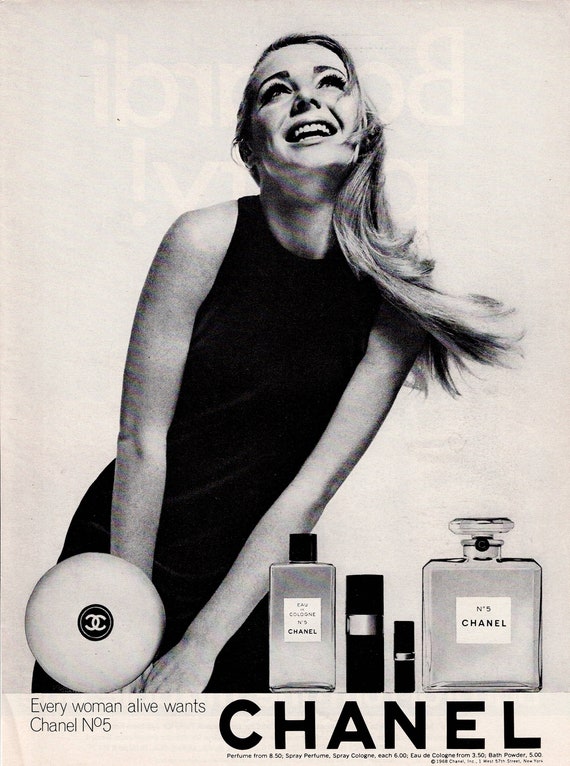CHANEL Eau de Cologne No.5 ヴィンテージ広告1960年 CHANEL Eau de Cologne No.5 ヴィンテージ広告1960年 Rare 7