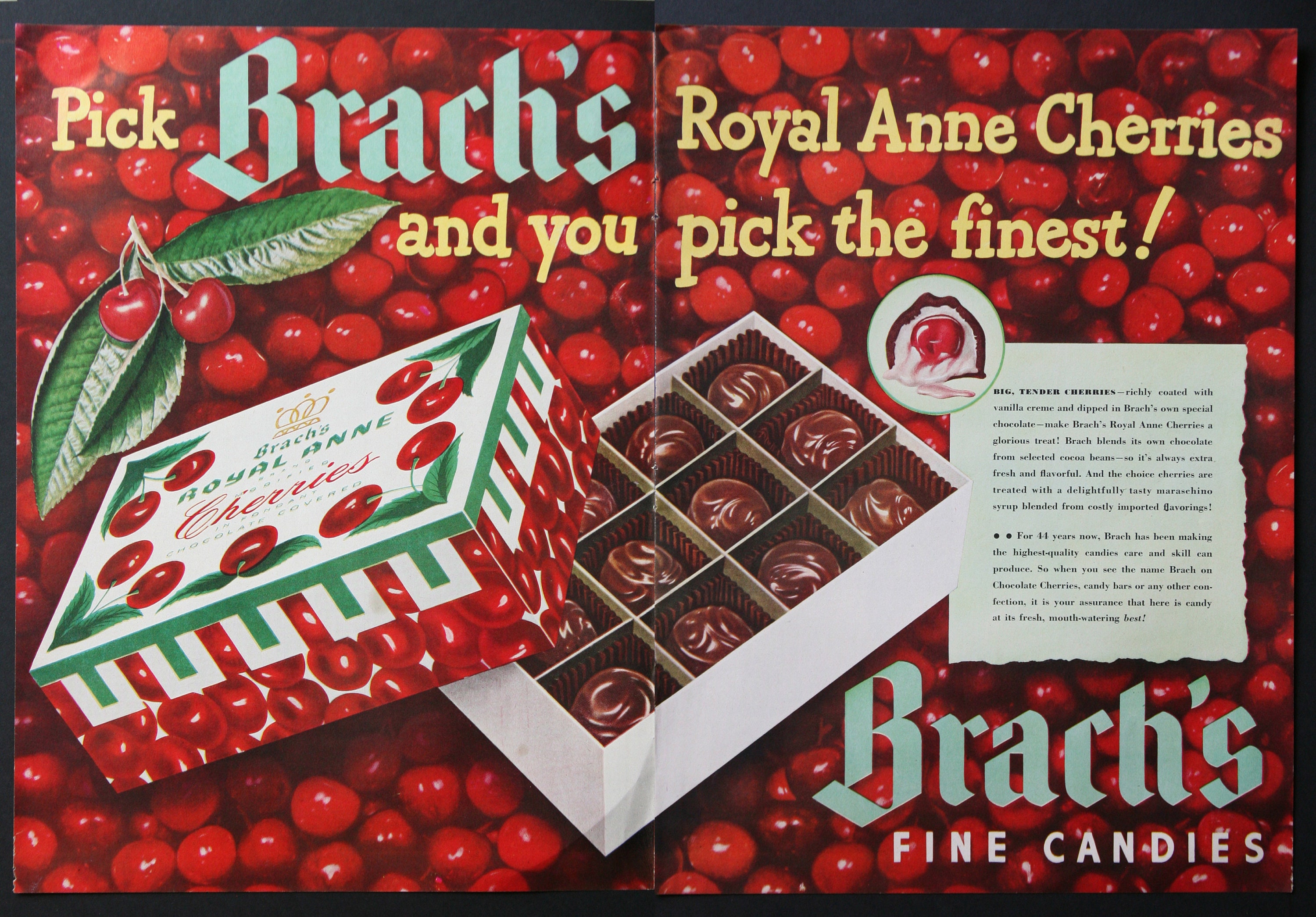 VTG 1963 Orig Magazine Ad Brach's Candy Bring Along Always Fresh