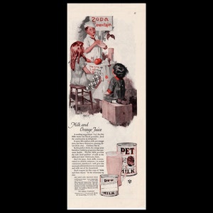 1924 Andrew Loomis Pet Evaporated Milk Magazine Ad