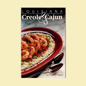 Folleto de cocina criolla y cajún de Luisiana de 1985, por Margaret Maring