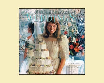 Martha Stewart Weddings Cookbook: 1987 Hardcover, Dust Jacket (370 Pages)