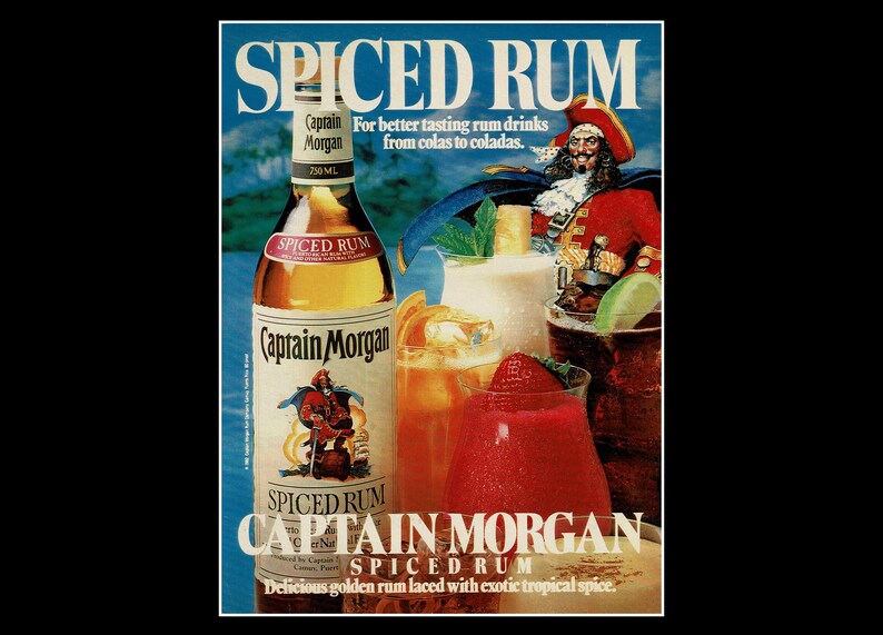 1983 Captain Morgan Spiced Rum "colas to Coladas" Magazine Ad: Pirates ...