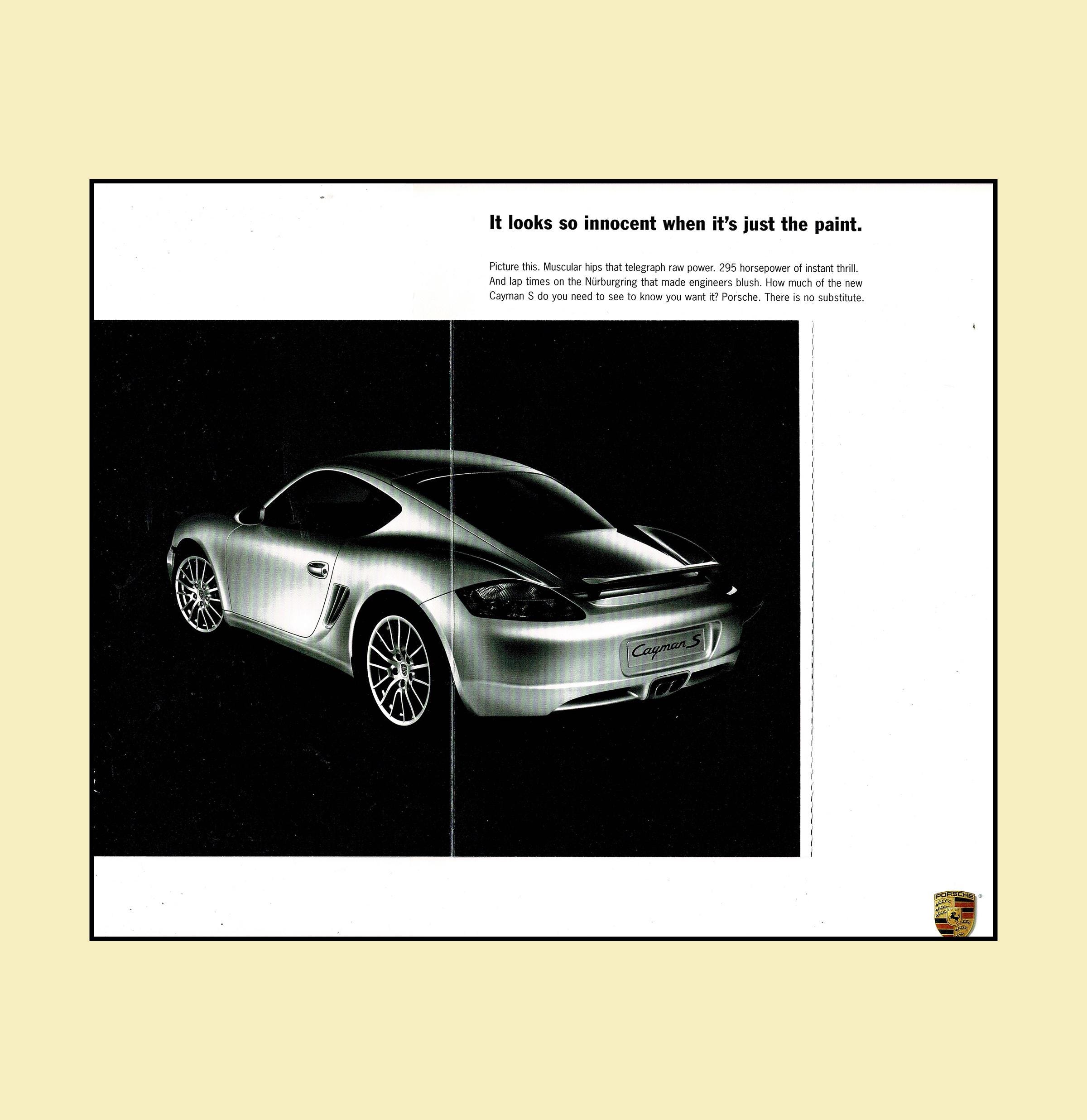Porsche Cayman Ad Poster - Etsy