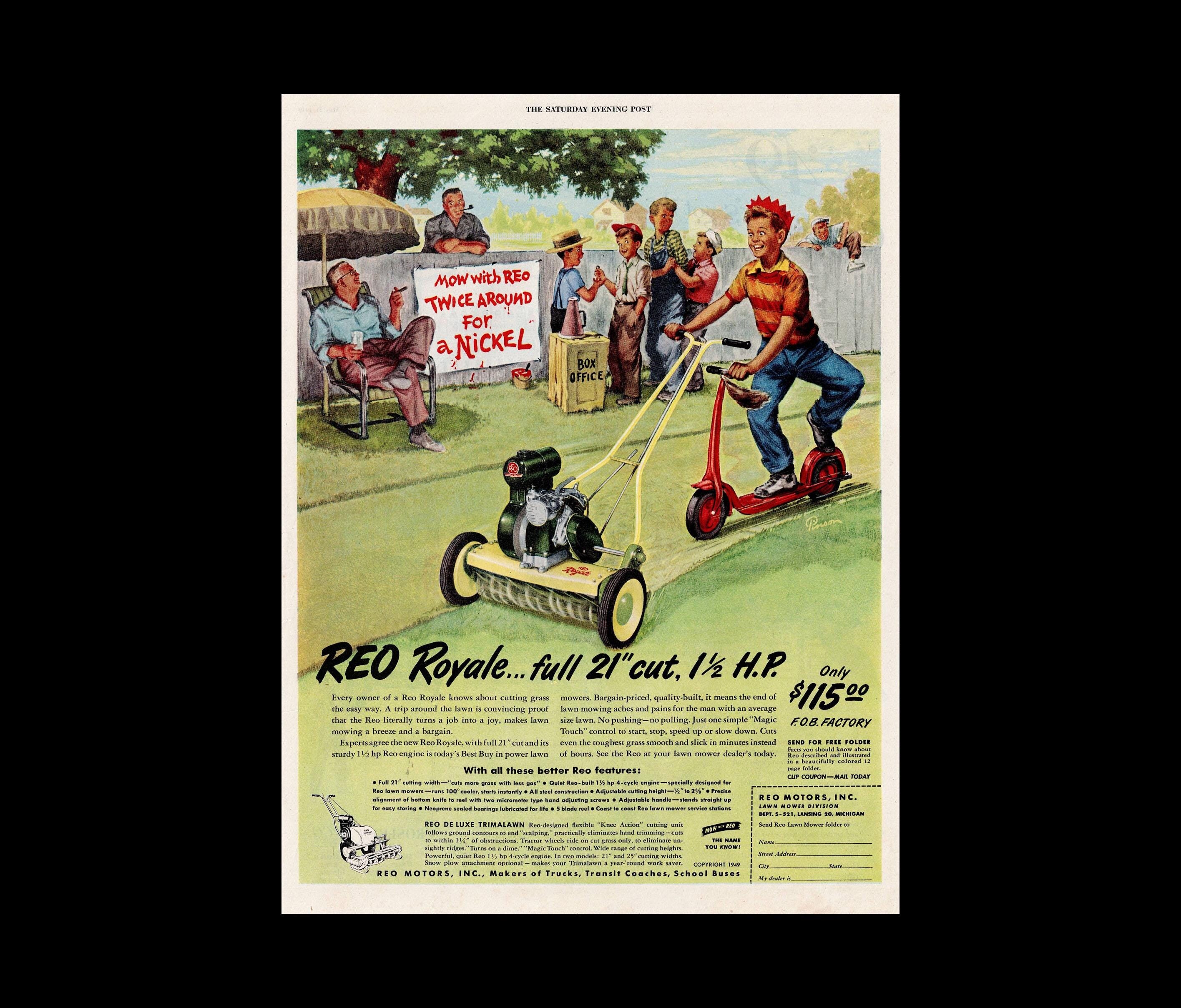 1940s Lawn Mower Etsy