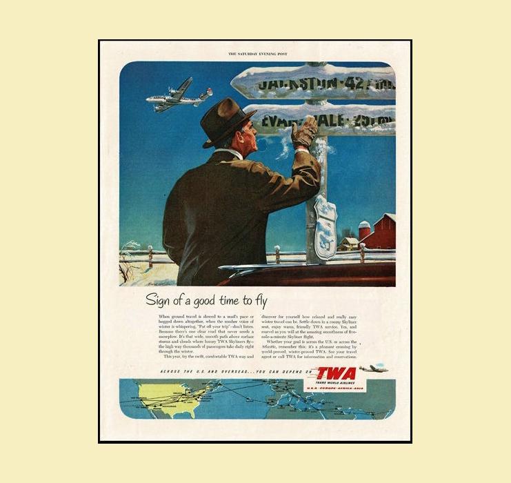 15点セット TWA ヴィンテージ 広告 1950s Twa Ads - Etsy