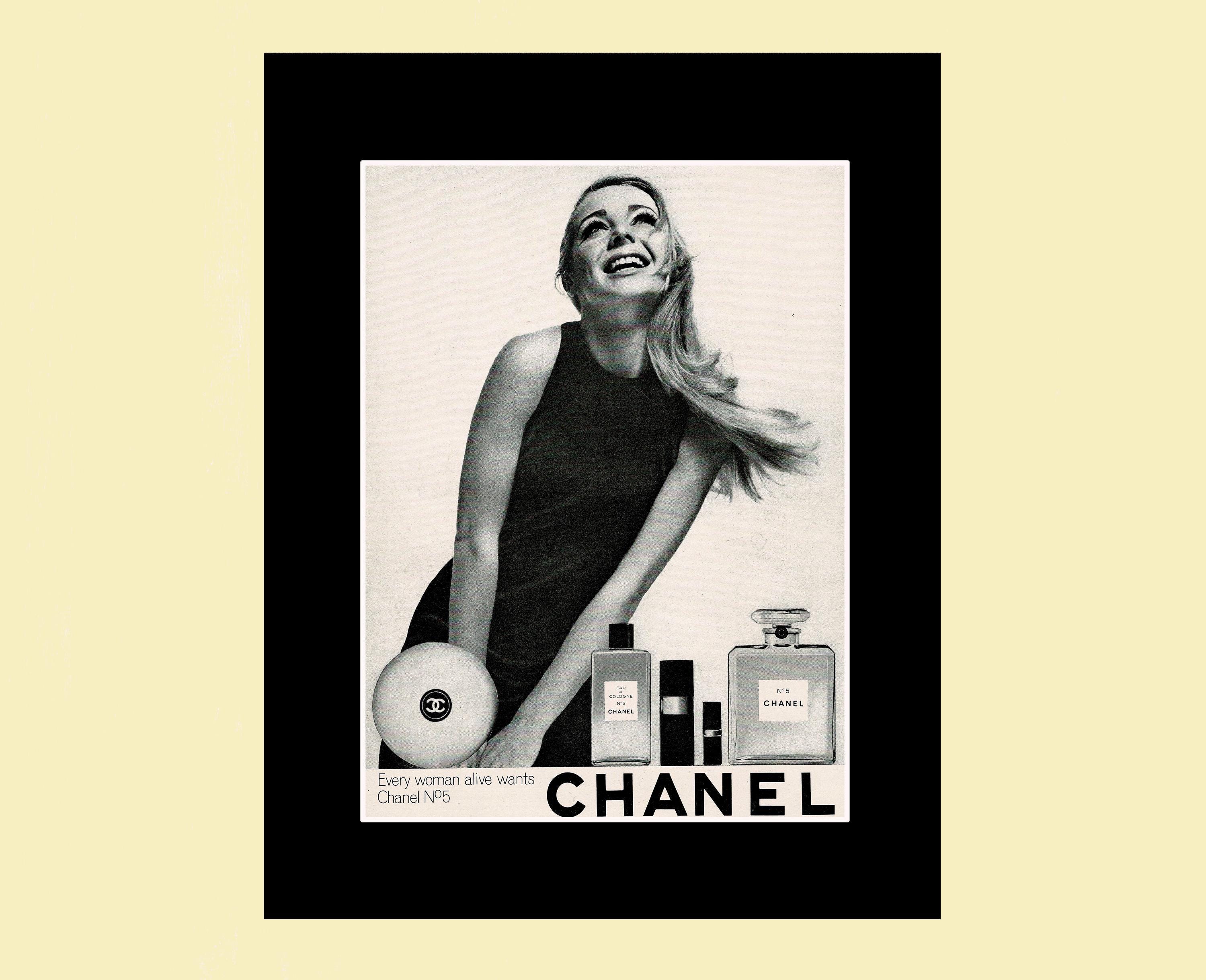 Vintage Chanel Poster Framed - Etsy
