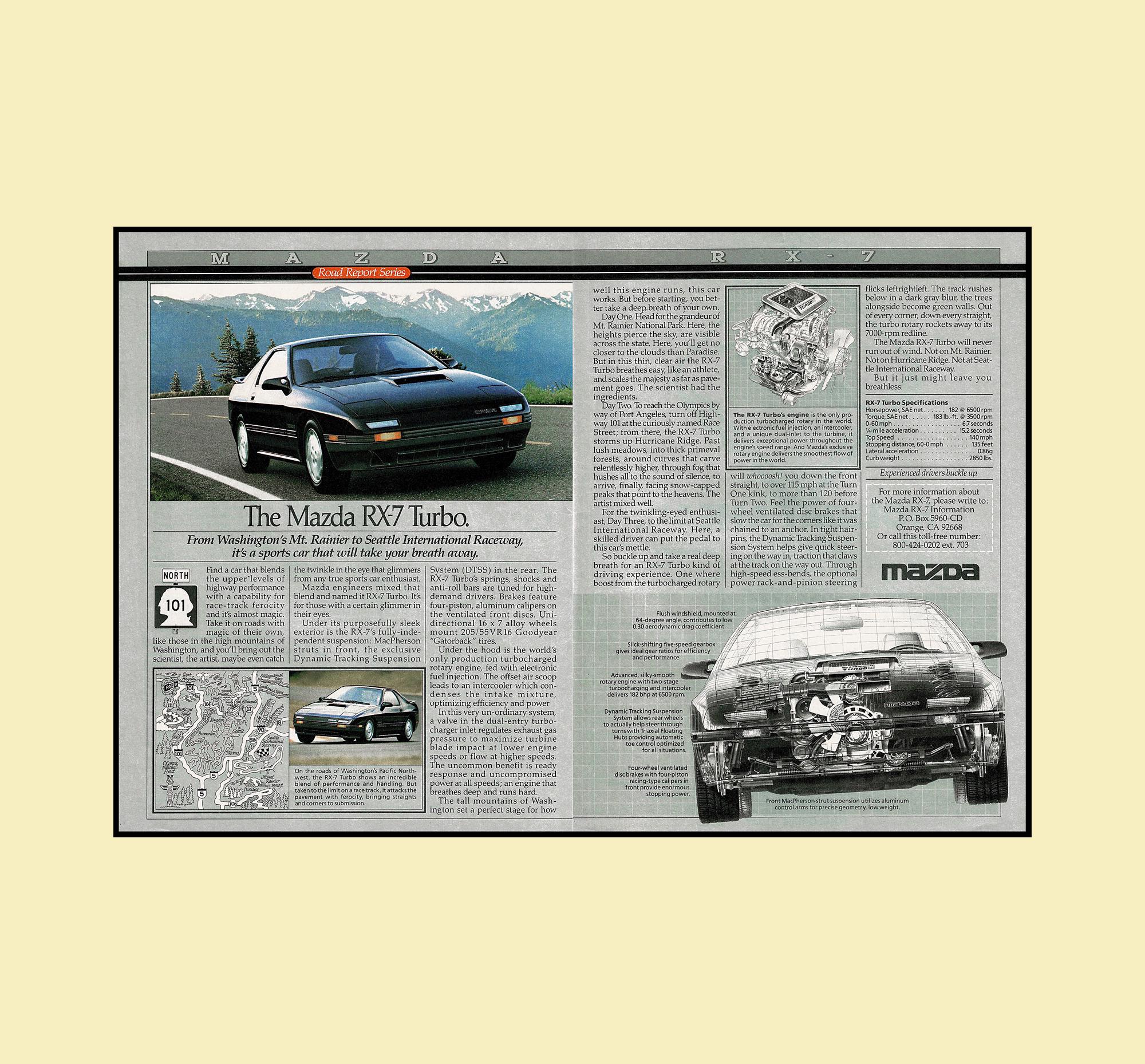 87'コンサートパンフレット 80s Mazda Rx7 Poster - Etsy