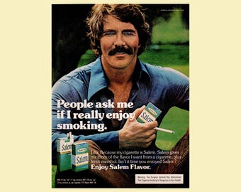 1978 Salem Cigarettes Magazine Ad – Vintage Tobacco Advertising – Original 8×11