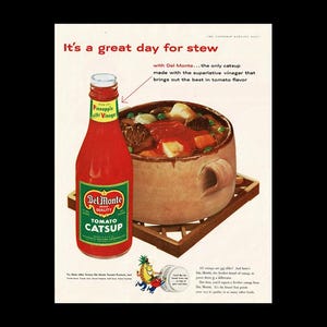 1956 Del Monte Catsup &quot;Stew&quot; Magazine Ad