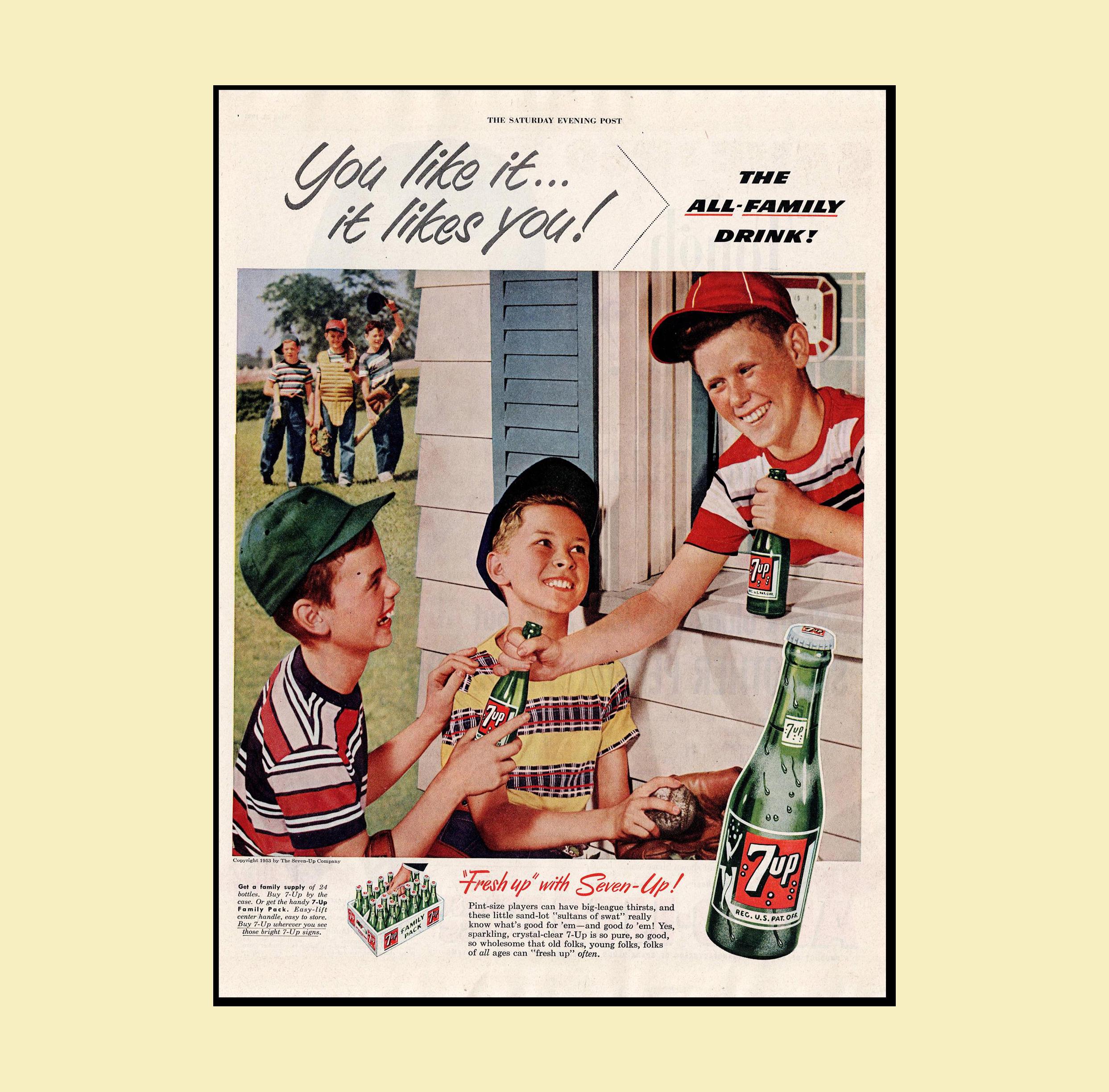 7up Vintage Poster - Etsy