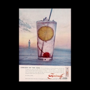 1962 Smirnoff Vodka &quot;Collins&quot; Magazine Ad, Coolest of the Cool