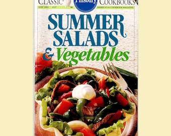 1992 Pillsbury Summer Salads & Vegetables Cookbook Booklet • 96 Pages • Vintage Recipes