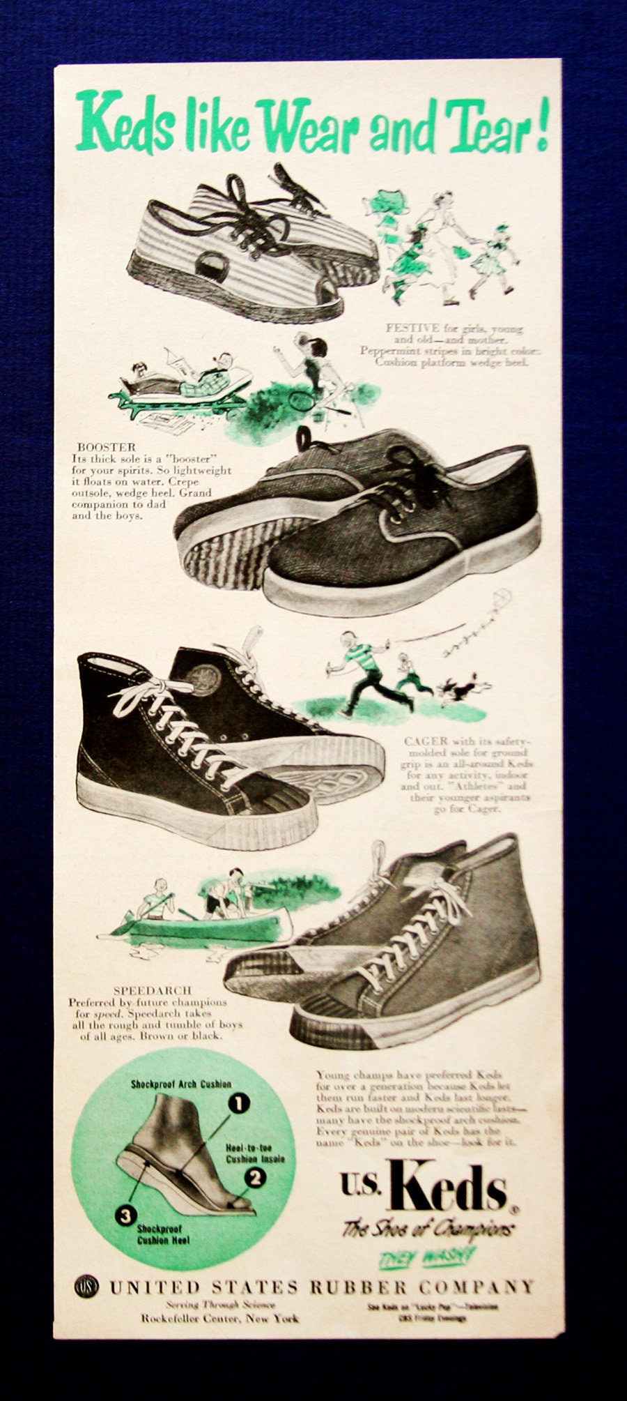 1940s Keds Shoes Magazine Ad - Etsy Singapore