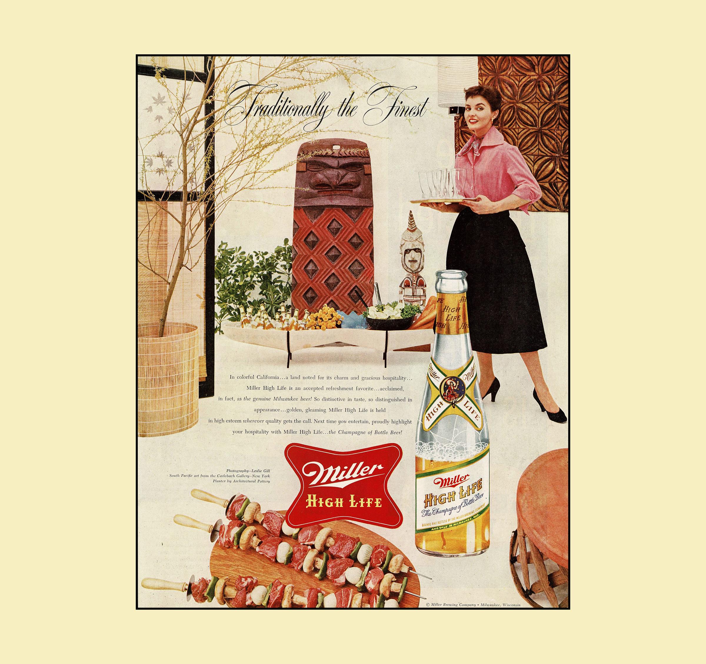 Miller High Life Vintage Poster - Etsy