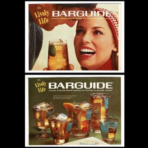 1960s The Weekend Barguide: How to Mix Easy Summer Drinks Pamphlet Brochure