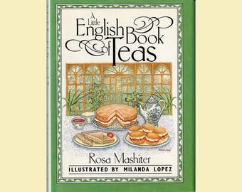 A Little English Book of Teas 1989 Miniature Hardcover Cookbook W