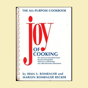 Joy of Cooking • 1997 • 5th Edition • Plastic Comb Binding