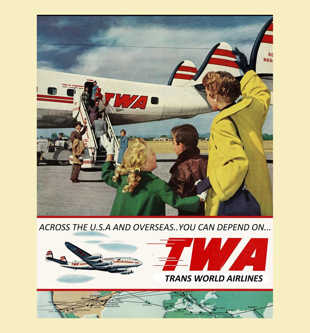 15点セット TWA ヴィンテージ 広告 1950s Twa Ads - Etsy
