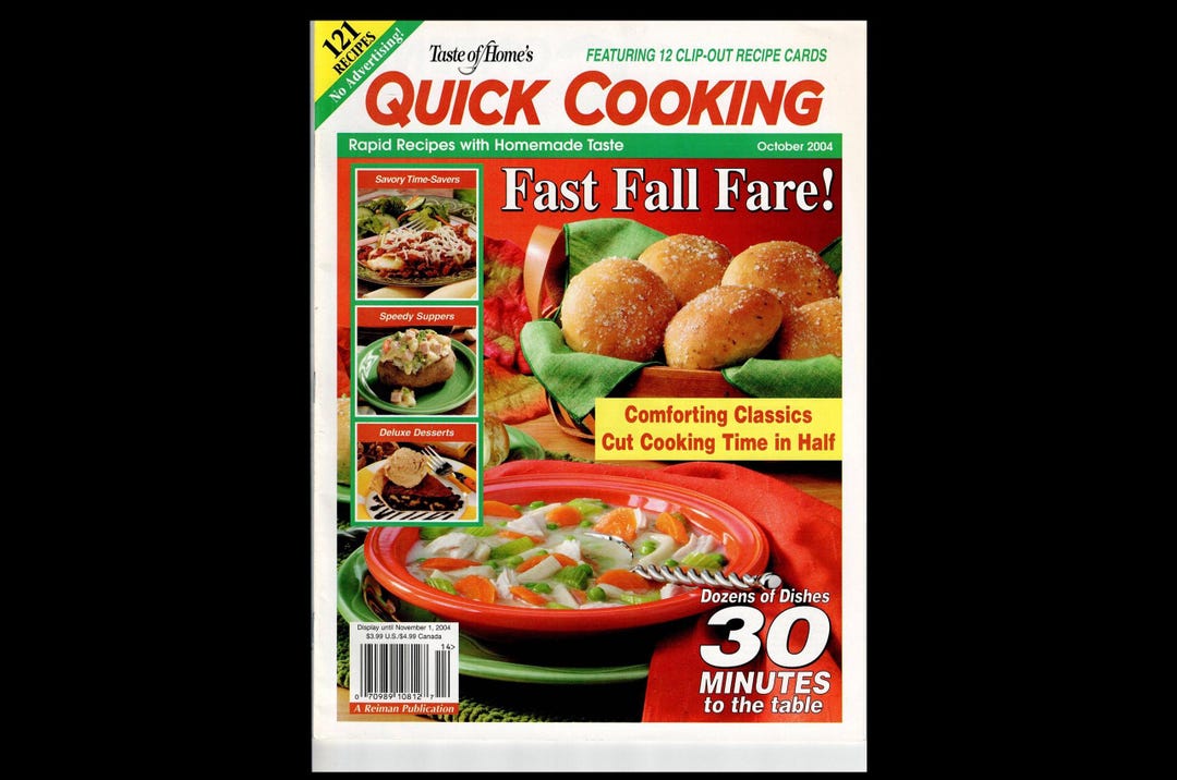 Taste of Home's Quick Cooking Fast Fall Cooking Magazine Cookbook ...