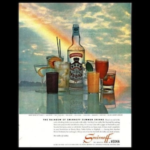 1958 Smirnoff Vodka &quot;Summer Drink Magazine