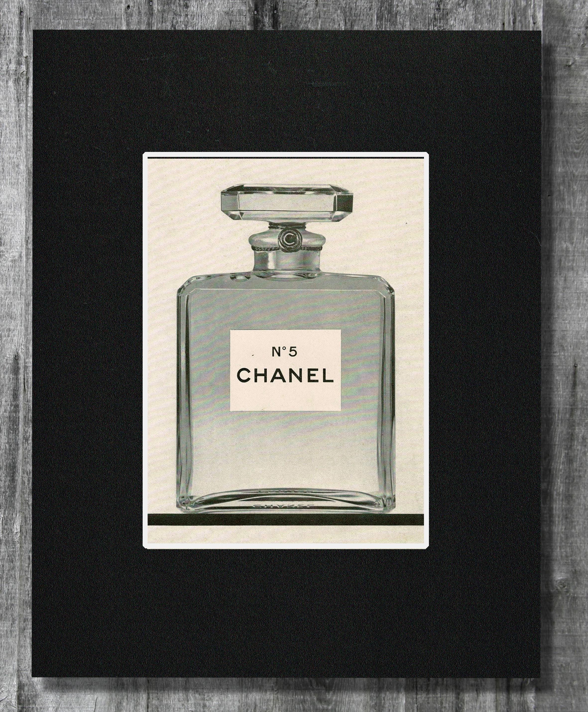 1968 Chanel No. 5 MATTED Perfume Magazine Ad, Beauty Advertising