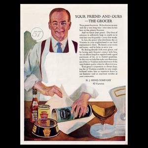 1923 Heinz 57 Ketchup &quot;Your Friend The Grocer&quot; Magazine Ad