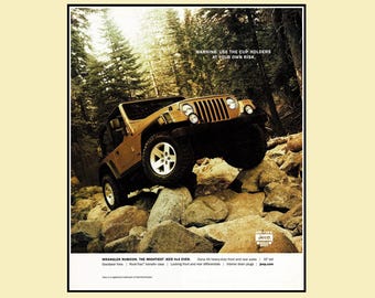 2002 Jeep Wrangler Magazine Ad • Original 10x12 Print Ad
