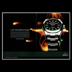 2000s Rolex &quot;The Milgauss&quot; Watch Magazine Ad