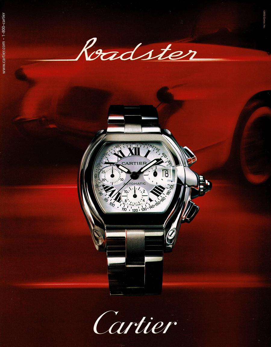2000s Cartier Roadster Watch Original Magazine Ad - Etsy