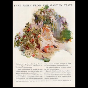 1925 Heinz 57 Ketchup &quot;Garden Taste&quot; Magazine Ad