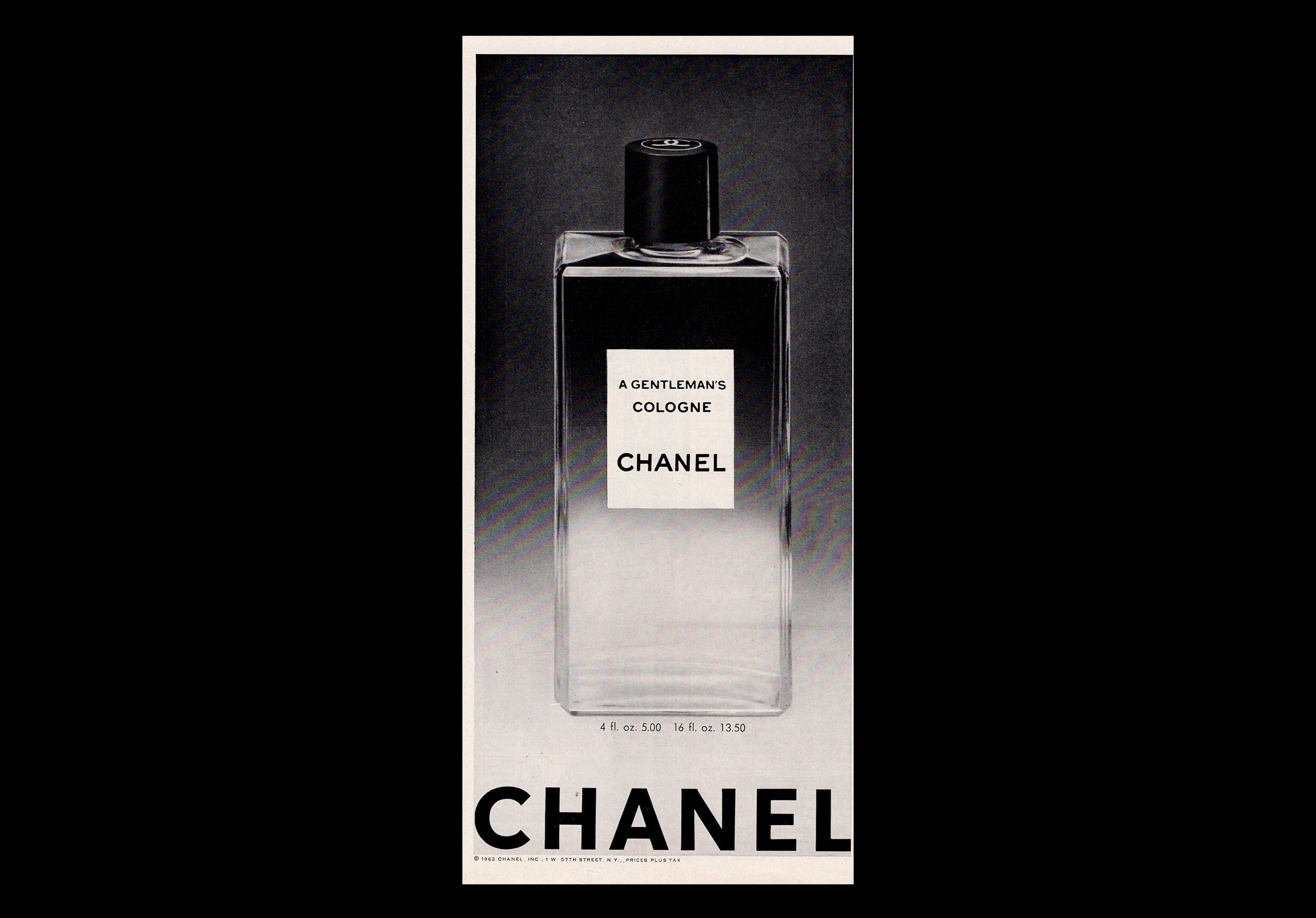 1962 Chanel Gentleman's Cologne Magazine Ad Beauty 