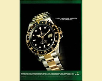 2005 Rolex Oyster Perpetual GMT-Master II Watch Original Magazine Ad